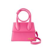 Leather shoulder-bags Jacquemus , Pink , Dames