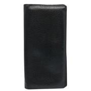 Pre-owned Leather wallets Louis Vuitton Vintage , Black , Dames