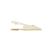 Leather flats aeyde , Beige , Dames