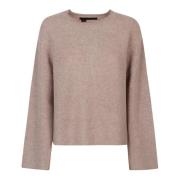 Trapeze Ronde Hals Trui 360Cashmere , Beige , Dames