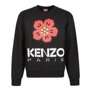 Boke Bloemen Sweatshirt Kenzo , Black , Heren
