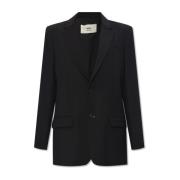 Blazer met inkeping revers Ami Paris , Black , Dames