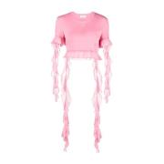 T-shirt met ruches Blumarine , Pink , Dames