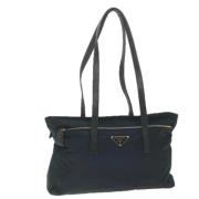 Pre-owned Fabric totes Prada Vintage , Blue , Dames