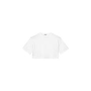 Stijlvolle Dames T-Shirt - Trendy Mode Item Dondup , White , Dames