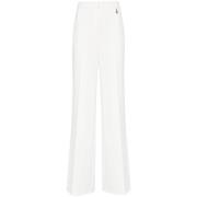 Wijde Witte Broek Elisabetta Franchi , White , Dames