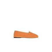 Oranje Linnen Slippers Kiton , Orange , Dames