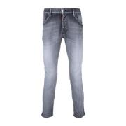 Zwarte Gewassen Denim Jeans Dsquared2 , Black , Heren