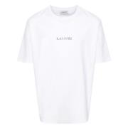 Geborduurde Unisex T-shirts en Polos Lanvin , White , Heren