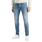 Slim Fit Faded Blue Wash Jeans Cast Iron , Blue , Heren