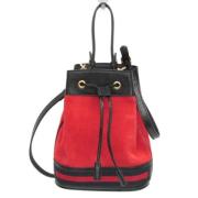 Pre-owned Suede shoulder-bags Gucci Vintage , Red , Dames