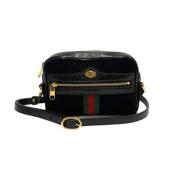 Pre-owned Suede crossbody-bags Gucci Vintage , Black , Dames