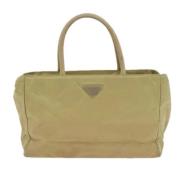 Pre-owned Fabric prada-bags Prada Vintage , Beige , Dames