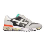 Mick 6166 Sneakers in Donkergrijs met Kleurrijk Detail Premiata , Gray...