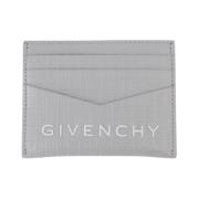 Micro 4G Leren Kaarthouder Givenchy , Gray , Heren