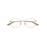 Metallic Optische Brillen voor Vrouwen Bottega Veneta , Yellow , Dames