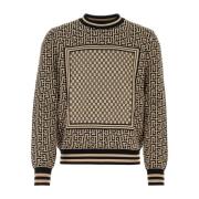 Mini Monogram Sweater Balmain , Multicolor , Heren