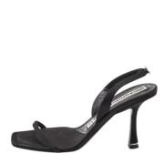 Pre-owned Satin sandals Alexander Wang Pre-owned , Black , Dames