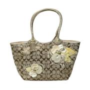 Pre-owned Canvas totes Coach Pre-owned , Beige , Dames