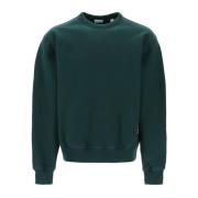 Oversized Square Line Crewneck Sweatshirt Burberry , Green , Heren