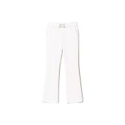 Flare broek met ovale gesp Twinset , White , Dames