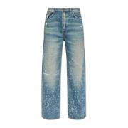 Jeans met vintage-effect Amiri , Blue , Heren