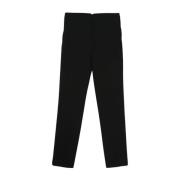 Zwarte Wol Crepe Broek Ami Paris , Black , Dames