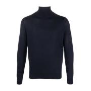 Luxe Cashmere Zijden Coltrui Colombo , Blue , Heren