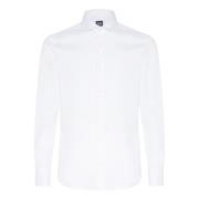 Slim Fit Stretch Katoenen Overhemd Boggi Milano , White , Heren