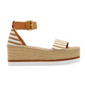 ‘Glyn’ platform sandalen See by Chloé , Brown , Dames