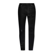 Jeans met scheurdetails Amiri , Black , Heren