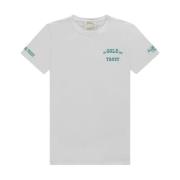 Pusha White/Turquoise T-shirt In Gold We Trust , White , Heren