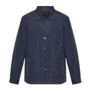 Katoenen shirt Tom Ford , Blue , Heren