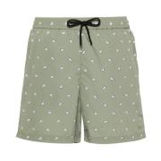 Groene Shorts met Nylon Imprime Bandana A.p.c. , Green , Heren