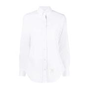 Slim-Fit Overhemd met RWB Strepen Thom Browne , White , Dames