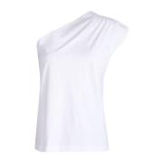 Moderne Tshirt met één schouder March23 , White , Dames