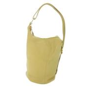 Pre-owned Leather shoulder-bags MCM Pre-owned , Beige , Dames