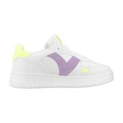 Neon Leren Sneakers Victoria , White , Dames