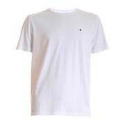 Klassiek T-shirt Dondup , White , Heren