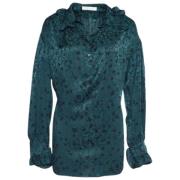 Pre-owned Silk tops Chloé Pre-owned , Green , Dames