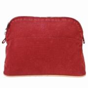 Pre-owned Cotton clutches Hermès Vintage , Red , Dames