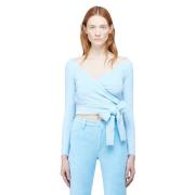 Dramady Gebreide Top Maisie Wilen , Blue , Dames