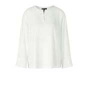 Wijde Blouse met Split in Zoom Marc Cain , White , Dames