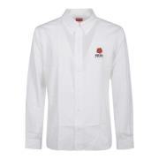 Bloemen Crest Casual Shirt Kenzo , White , Heren