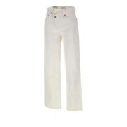 Icon Denim Witte Jeans Agolde , White , Dames