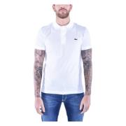 Korte Mouw Slim Fit Katoenen Polo Lacoste , White , Heren