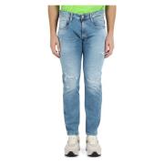 Biopack: Slim-fit jeans met vijf zakken en vintage effect Replay , Blu...