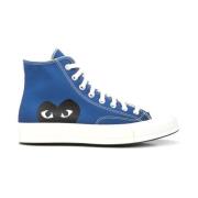 Blauwe Canvas Chuck Taylor High-Top Sneakers Comme des Garçons Play , ...