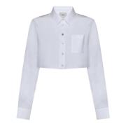 Witte Button-Up Overhemd Coperni , White , Dames