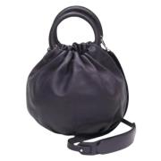 Pre-owned Leather shoulder-bags Loewe Pre-owned , Purple , Dames